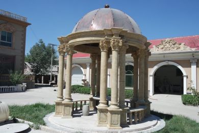 Domed Romanesque Gazebo Granite 17123