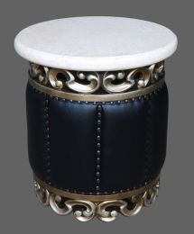 Platine Crema Marble Top Table