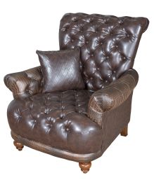 Aussie Micro Leather Faux Gator Chair