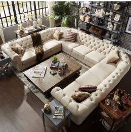Paradigm 5 Pieces Ultimate U Sectional Gray Linen