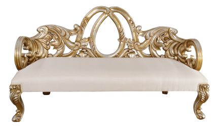 Platine Heavy Carved Bench