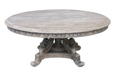 Mystique Gray Anglia 60'' Rd Table