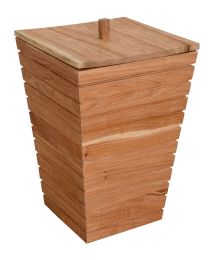 Mindi Wood Trash Can