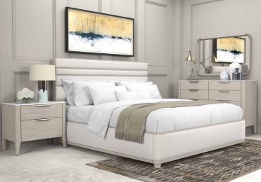 Arris Ash King Panel Bed Set of 5
