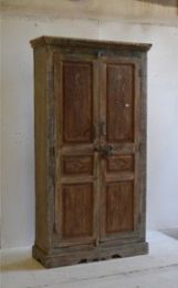 Rustic Multi Tone Wardrobe Cabinet