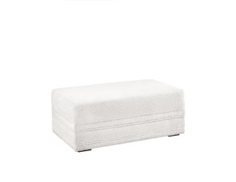 Hockney Ivory Ottoman
