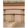 King size Arch Metal Headboard in Black Walnut Metallic Finish