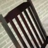 Set of 2 - Indoor/Outdoor Patio Porch Black Slat Rocking Chairs