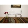 Set of 2 Modern Dining Chairs with Clear Seat and Metal Legs