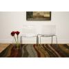 Set of 2 Modern Dining Chairs with Clear Seat and Metal Legs