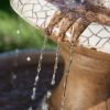 Traditional Style 2-Tier Outdoor Fiberglass Water Fountain