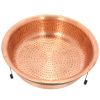 Farmhouse 100% Copper Fire Pit Tub Hand Hammered with Screen Cover