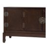 Oriental Style Entertainment Center in Espresso Finish
