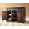 Vintage Mahogany Dining Room Organizer Sideboard Buffet Server Table