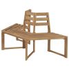 Hexagonal Outdoor Tree Bench in Weather Resistant Acacia Wood